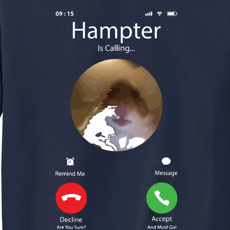 Dank Meme Hamster Staring Front Camera Hampter Calling Tall Sweatshirt