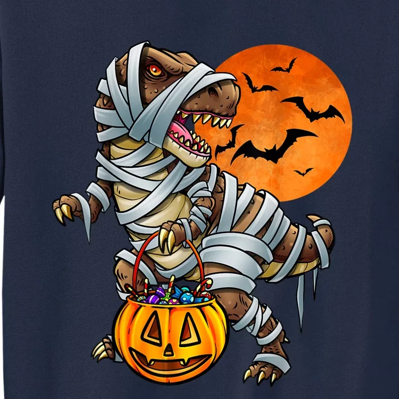 Dinosaur Mummy Halloween Kids Boy Girl Tall Sweatshirt