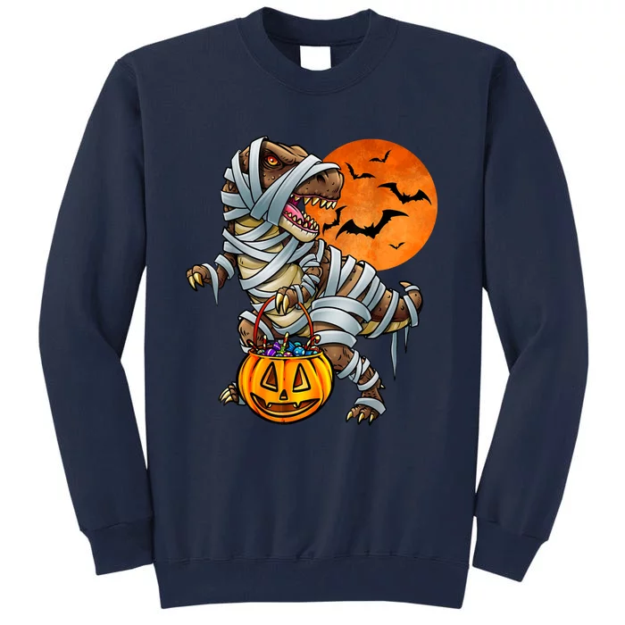 Dinosaur Mummy Halloween Kids Boy Girl Tall Sweatshirt