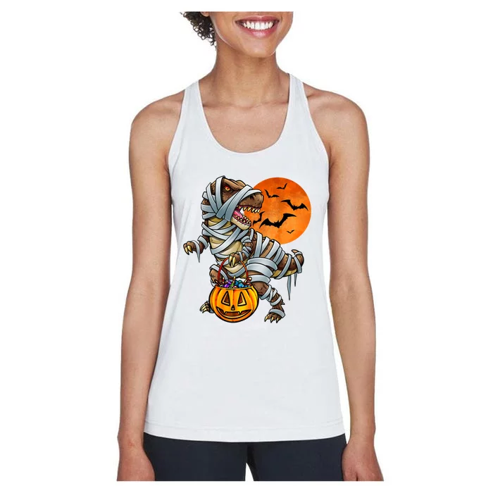 Dinosaur Mummy Halloween Kids Boy Girl Women's Racerback Tank