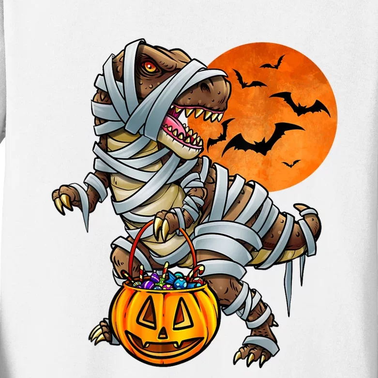 Dinosaur Mummy Halloween Kids Boy Girl Kids Long Sleeve Shirt