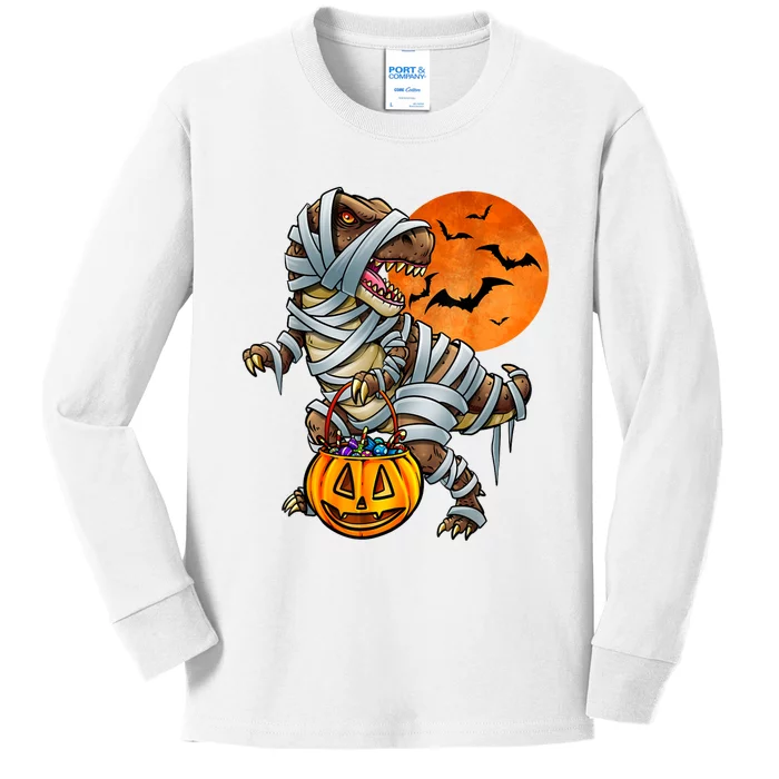 Dinosaur Mummy Halloween Kids Boy Girl Kids Long Sleeve Shirt