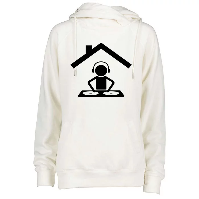 Dance Music House Dj Turntable Beatmaker Music Producer Cool Gift Womens Funnel Neck Pullover Hood