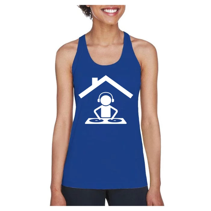 Dance Music House Dj Turntable Beatmaker Music Producer Cool Gift Women's Racerback Tank