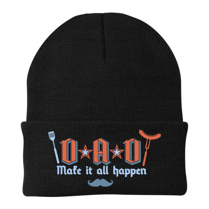 Dad Makes It All Happen FatherS Day Knit Cap Winter Beanie