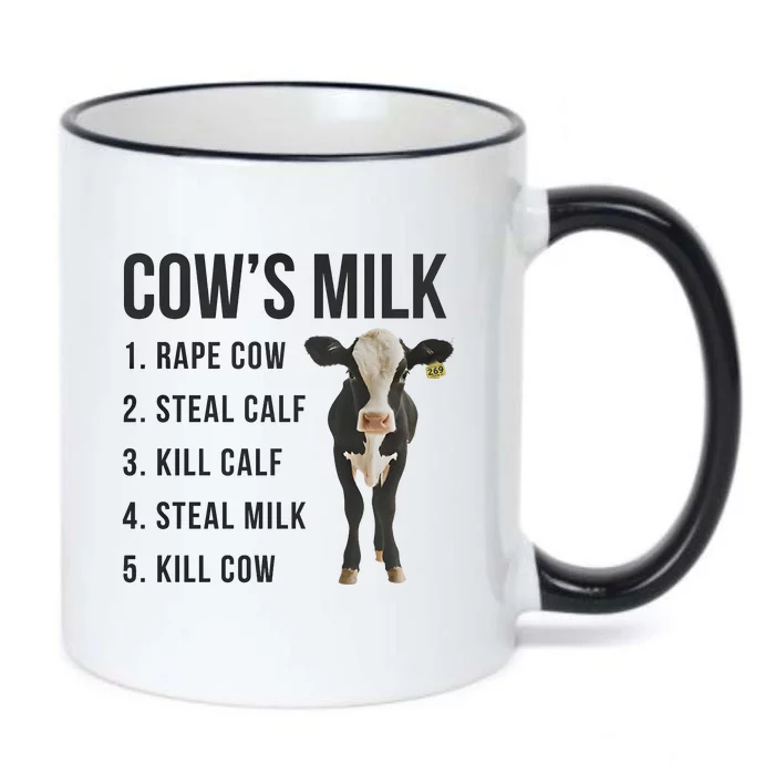 Dairy Milk Industry For Vegan Activist Black Color Changing Mug