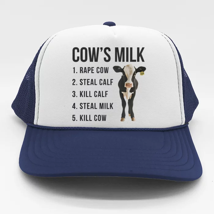 Dairy Milk Industry For Vegan Activist Trucker Hat