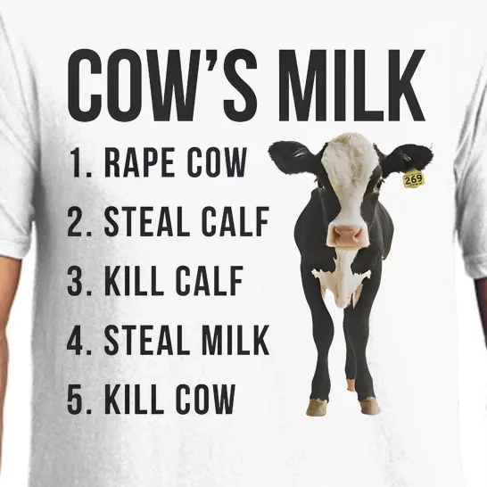 Dairy Milk Industry For Vegan Activist Pajama Set