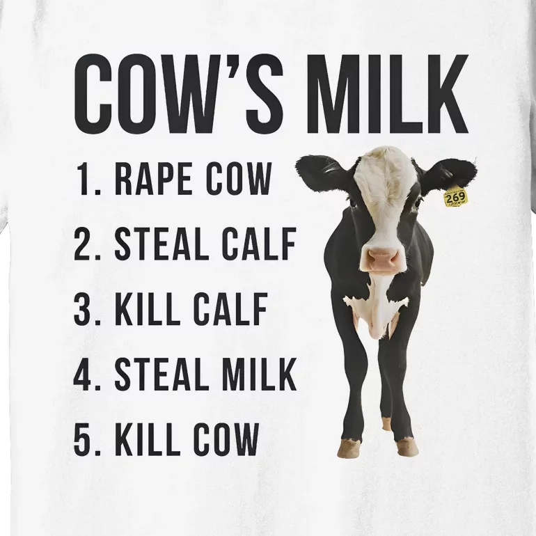 Dairy Milk Industry For Vegan Activist Premium T-Shirt