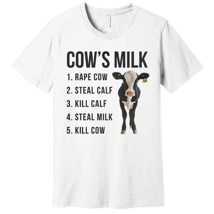 Dairy Milk Industry For Vegan Activist Premium T-Shirt