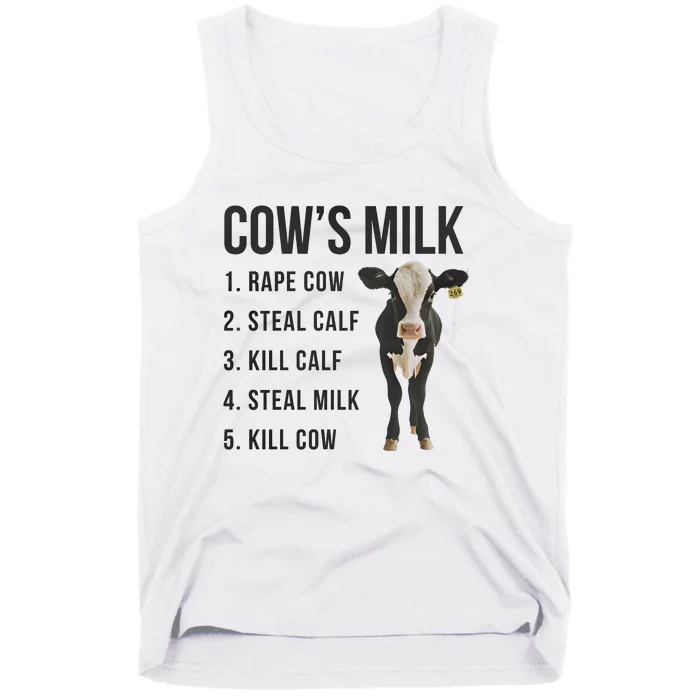 Dairy Milk Industry For Vegan Activist Tank Top