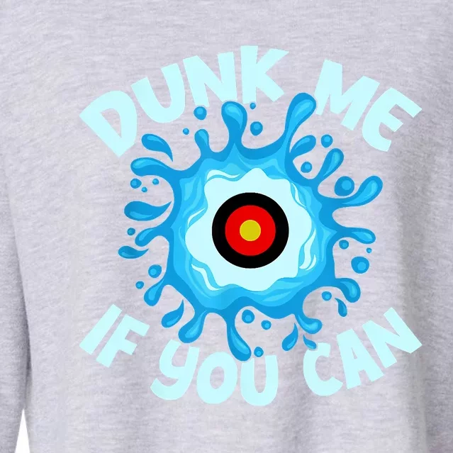 Dunk Me If You Can Dunk Tank Cropped Pullover Crew