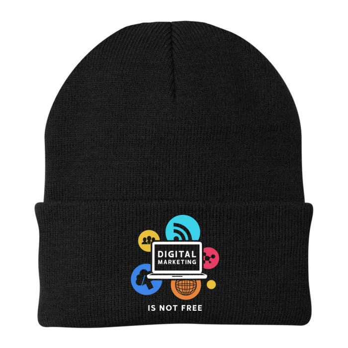 Digital Marketing Is Not Free Knit Cap Winter Beanie