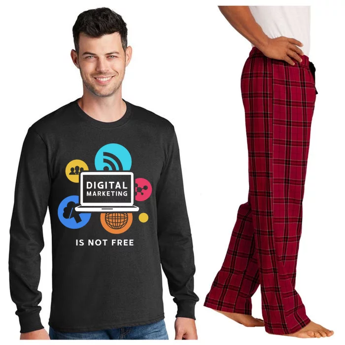 Digital Marketing Is Not Free Long Sleeve Pajama Set