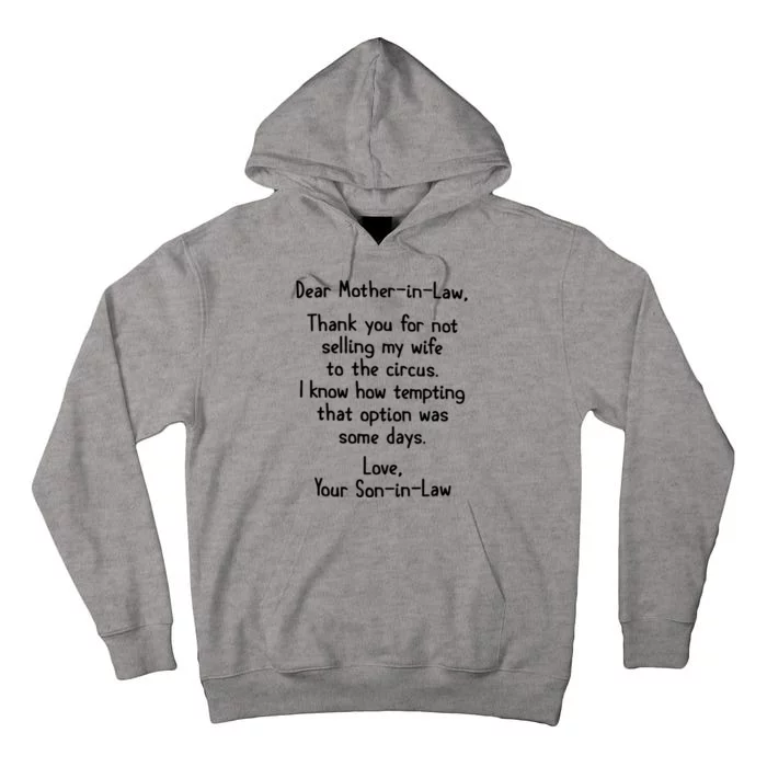 Dear Mother In Law Tall Hoodie