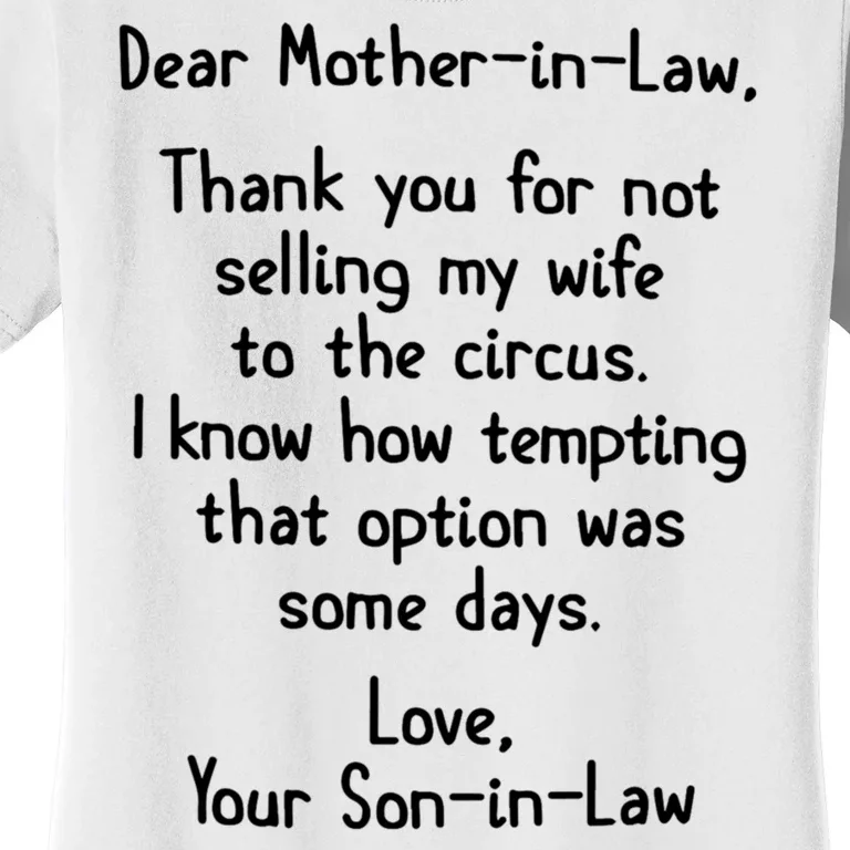 Dear Mother In Law Women's T-Shirt