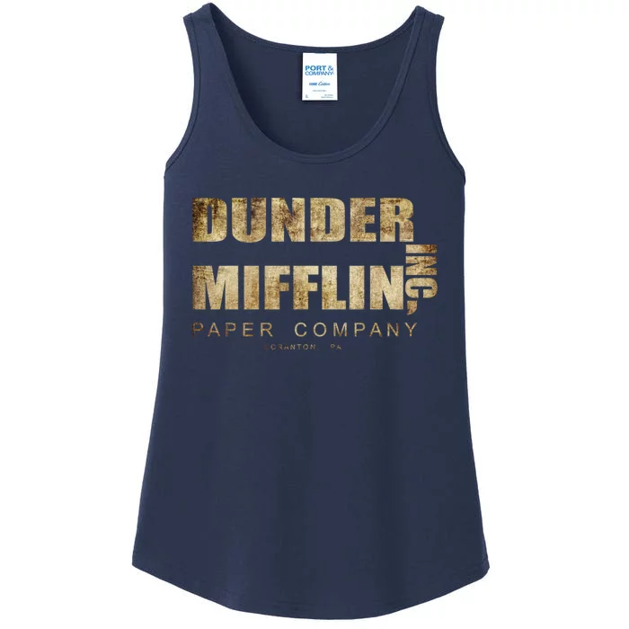 Dunder Mifflin Inc A Paper Company Ladies Essential Tank