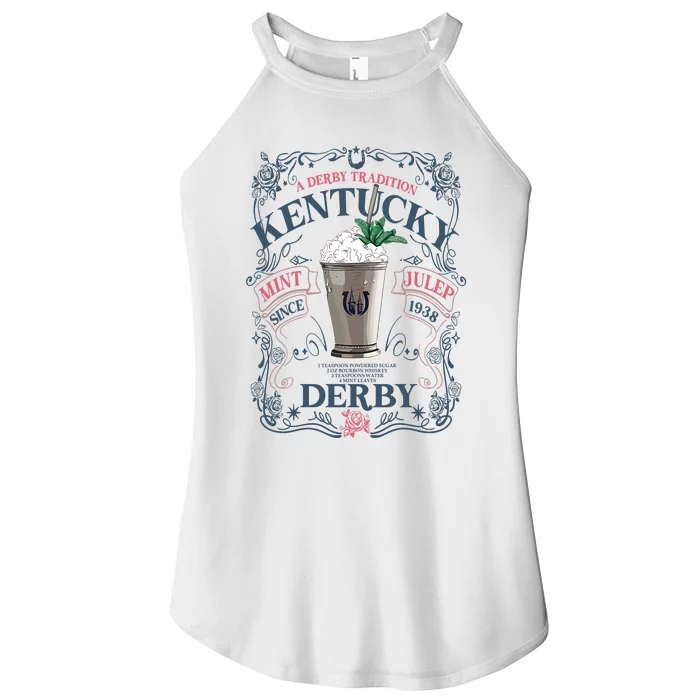 Derby Mint Juleps Since 1938 Kentucky Women’s Perfect Tri Rocker Tank