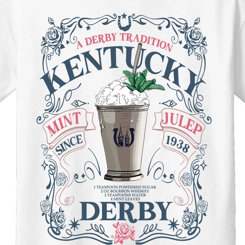 Derby Mint Juleps Since 1938 Kentucky Kids T-Shirt