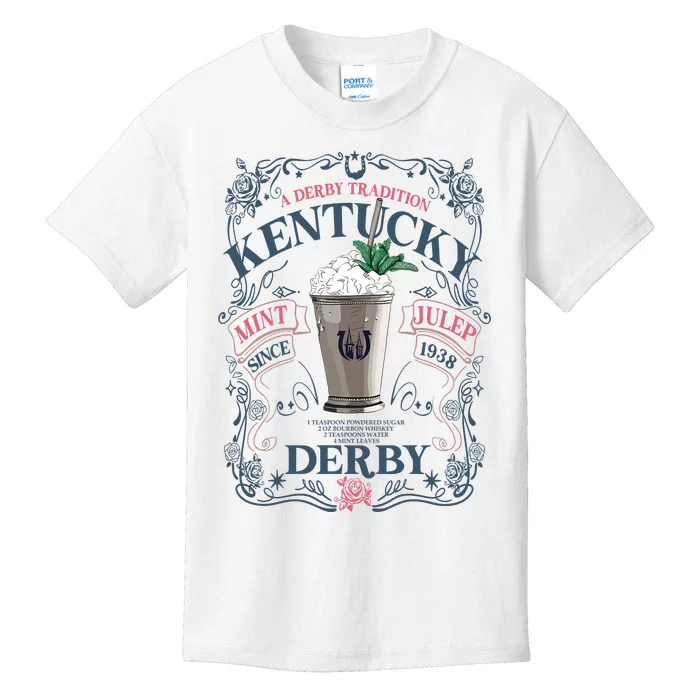 Derby Mint Juleps Since 1938 Kentucky Kids T-Shirt