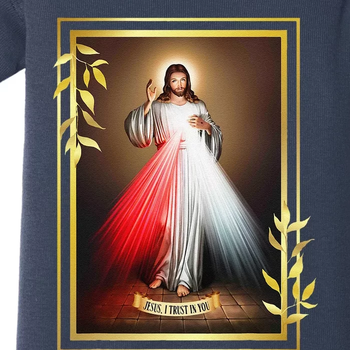 Divine Mercy Jesus Christ Jesus I Trust In You Catholic Baby Bodysuit