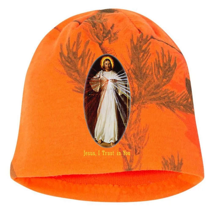 Divine Mercy Jesus I Trust In You (2) Kati - Camo Knit Beanie