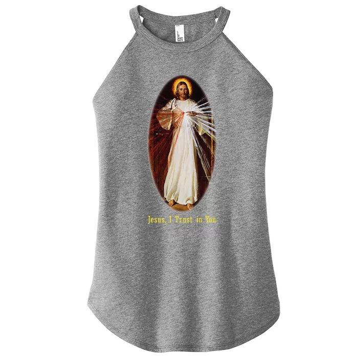 Divine Mercy Jesus I Trust In You (2) Women’s Perfect Tri Rocker Tank