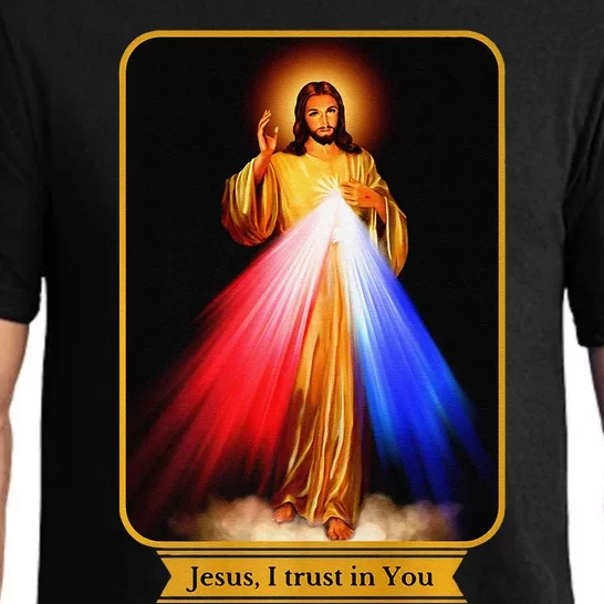 Divine Mercy Jesus I Trust In You Catholic Premium Pajama Set