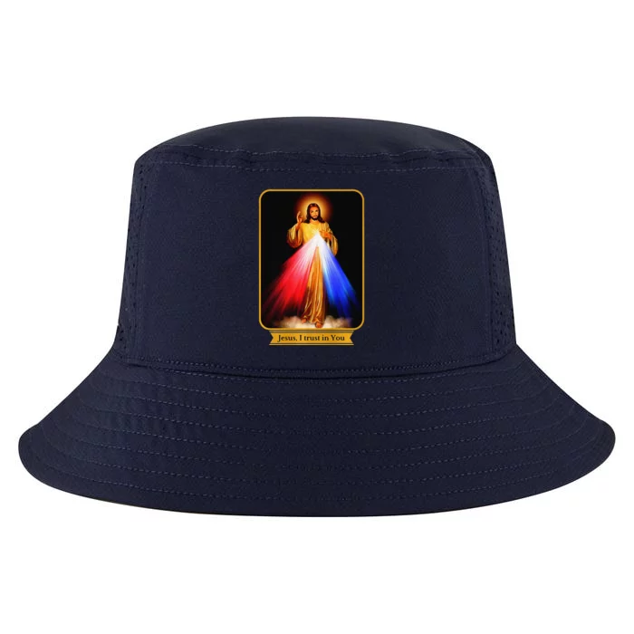 Divine Mercy Jesus I Trust In You Catholic Premium Cool Comfort Performance Bucket Hat