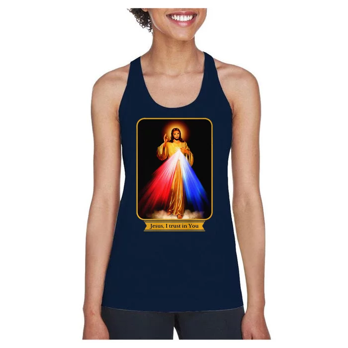 Divine Mercy Jesus I Trust In You Catholic Premium Women's Racerback Tank