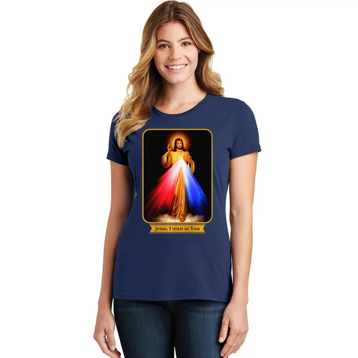 Divine Mercy Jesus I Trust In You Catholic Premium Women's T-Shirt