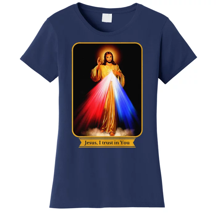 Divine Mercy Jesus I Trust In You Catholic Premium Women's T-Shirt