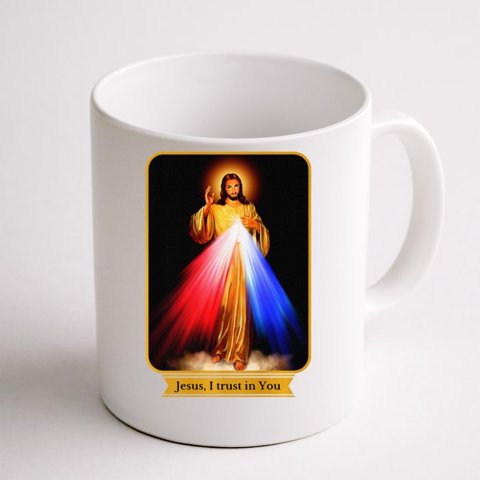 Divine Mercy Jesus I Trust In You Catholic Premium Front & Back Coffee Mug