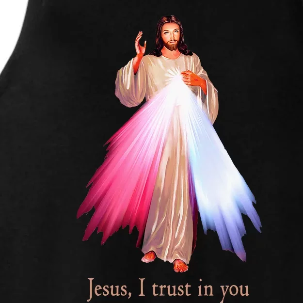 Divine Mercy Jesus I Trust In You Ladies Tri-Blend Wicking Tank