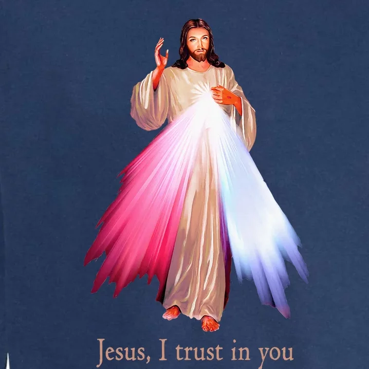 Divine Mercy Jesus I Trust In You Garment-Dyed Sweatshirt