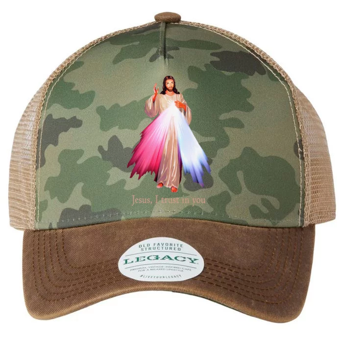 Divine Mercy Jesus I Trust In You Legacy Tie Dye Trucker Hat