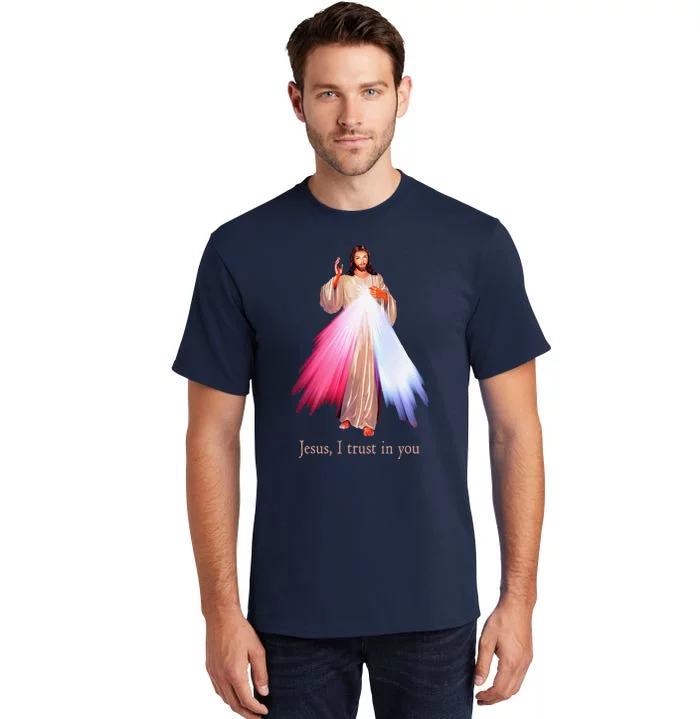 Divine Mercy Jesus I Trust In You Tall T-Shirt