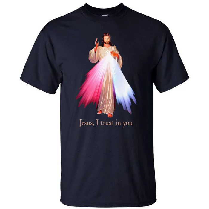 Divine Mercy Jesus I Trust In You Tall T-Shirt