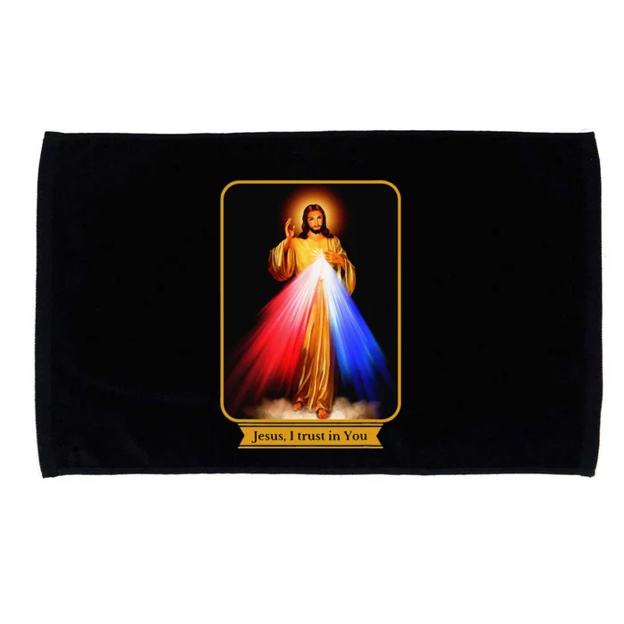 Divine Mercy Jesus I Trust In You Catholic Microfiber Hand Towel