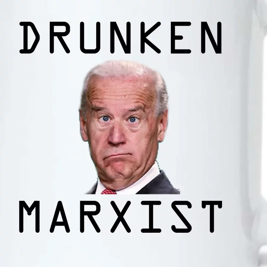 Drunken Marxist Joe Biden Black Color Changing Mug