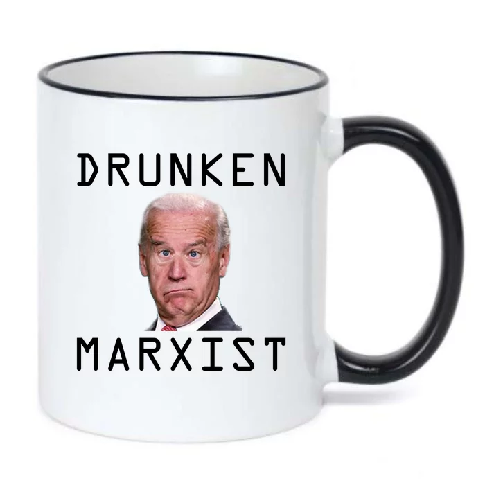 Drunken Marxist Joe Biden Black Color Changing Mug