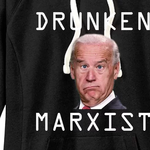 Drunken Marxist Joe Biden Women's Fleece Hoodie