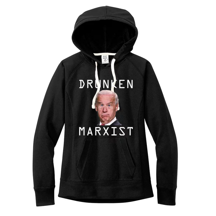 Drunken Marxist Joe Biden Women's Fleece Hoodie