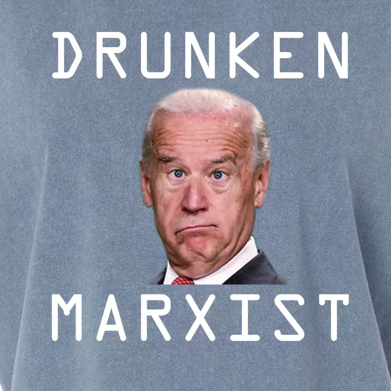 Drunken Marxist Joe Biden Garment-Dyed Women's Muscle Tee