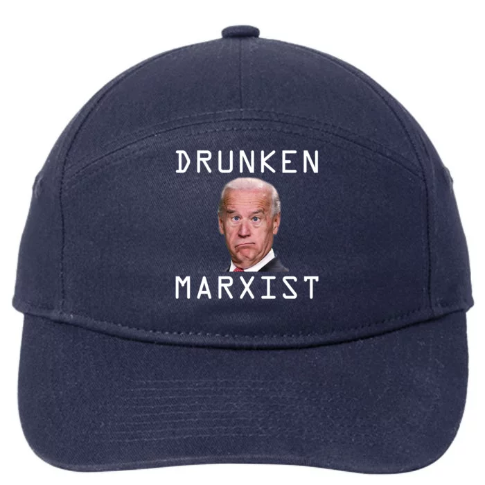 Drunken Marxist Joe Biden 7-Panel Snapback Hat