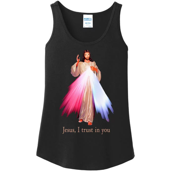 Divine Mercy Jesus I Trust In You Ladies Essential Tank