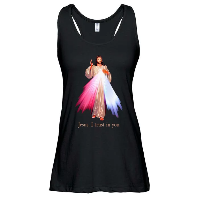 Divine Mercy Jesus I Trust In You Ladies Essential Flowy Tank