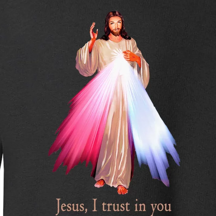 Divine Mercy Jesus I Trust In You Toddler Sweatshirt