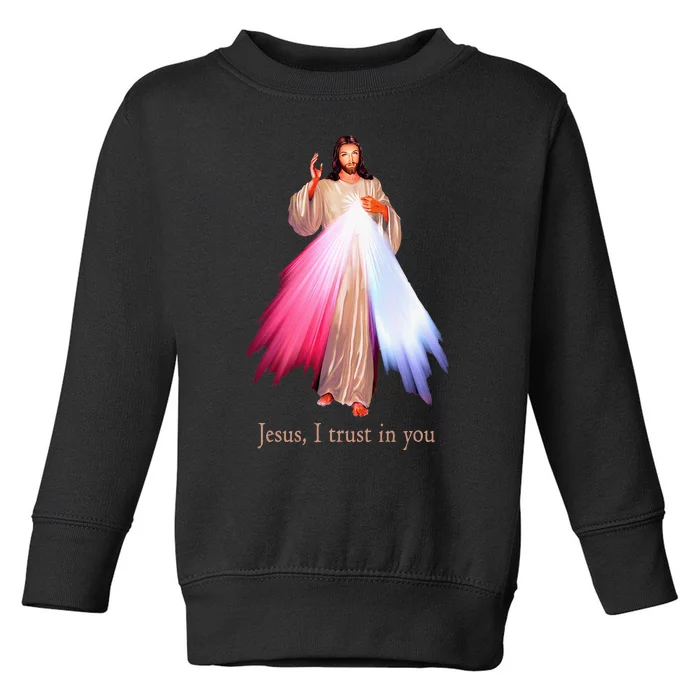 Divine Mercy Jesus I Trust In You Toddler Sweatshirt