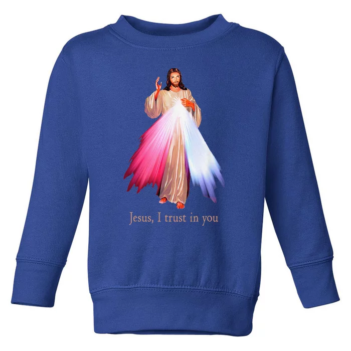 Divine Mercy Jesus I Trust In You Toddler Sweatshirt